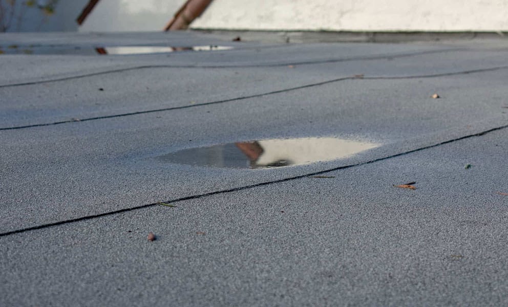 Is Ponding Normal on a Flat Roof?